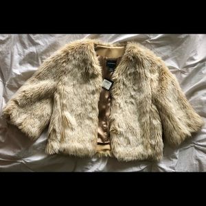 Never Worn Club Monaco Faux Fur Jacket